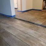 Chattanooga, TN Rossi Decorative Concrete & Epoxy Basement Wood Look Concrete