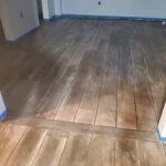Chattanooga, TN Rossi Decorative Concrete & Epoxy Basement Wood Look Concrete