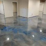 Chattanooga, TN Rossi Decorative Concrete & Epoxy Basement Metallic Epoxy Floor